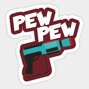 Lasertag pew pew Sticker